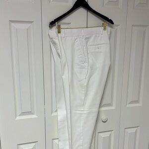 Men's White Chino Pants - Tailored Smart-Casual Fit